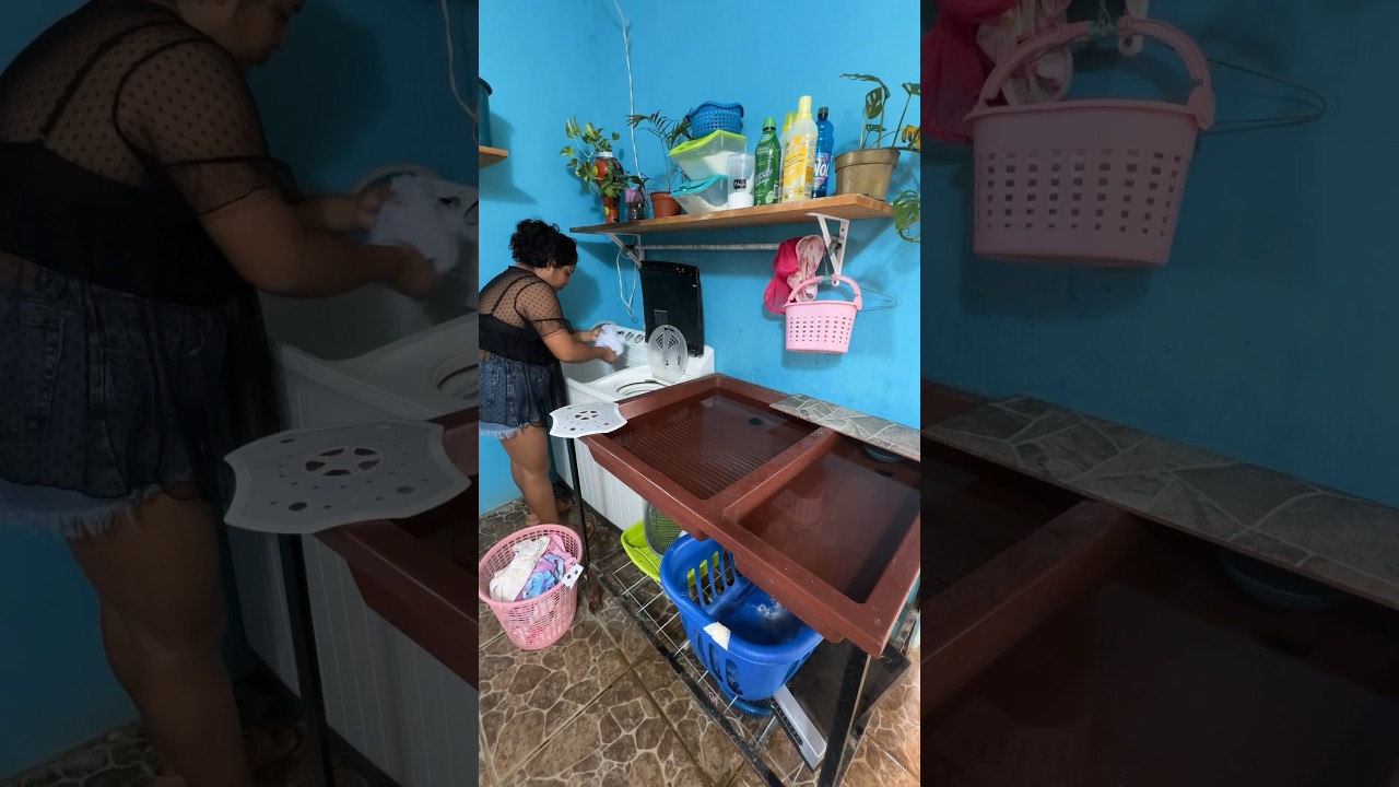 ✨Lavando en domingo✨ la ropa de &aacute;mbar Acomp&aacute;&ntilde;ame 🧼 #limpieza #hogar  #limpieza #lavando  #lavadero
