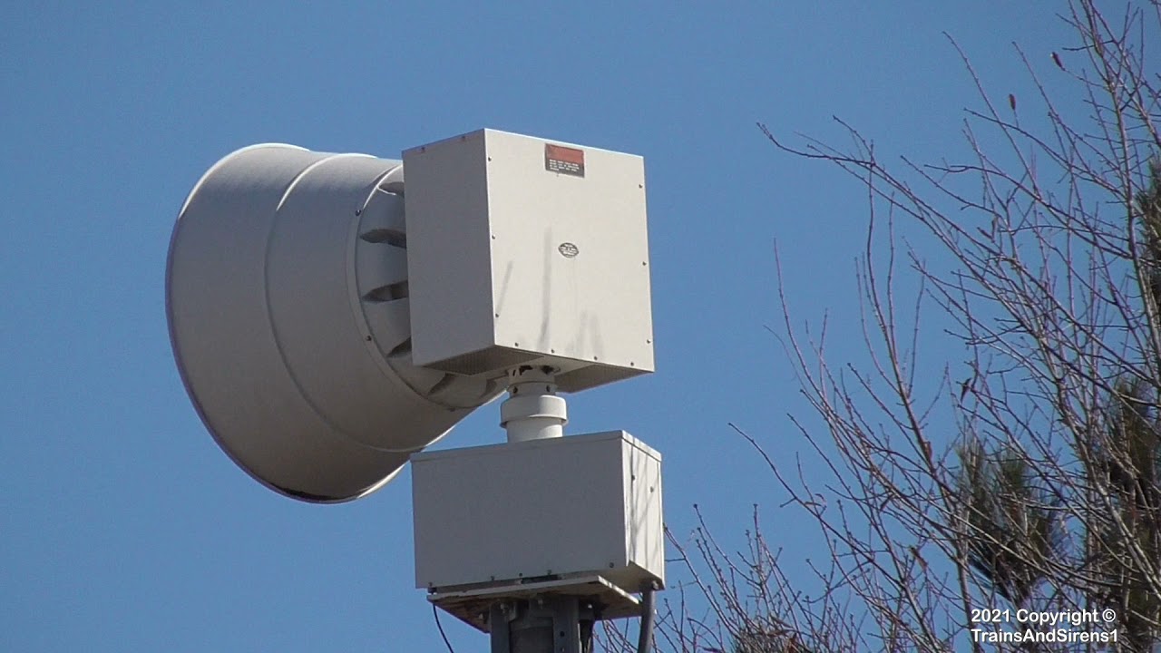 Federal Signal 2001-SRN Nuclear Siren Test Alert - Norris, SC 1/13/2021