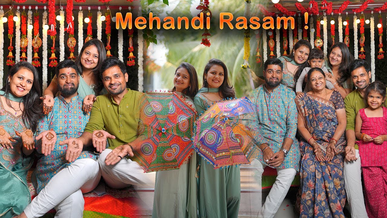 Jethani aur Nanand ne mehandi lagvayi aur bhai ko sab ne ashirwad diye !
