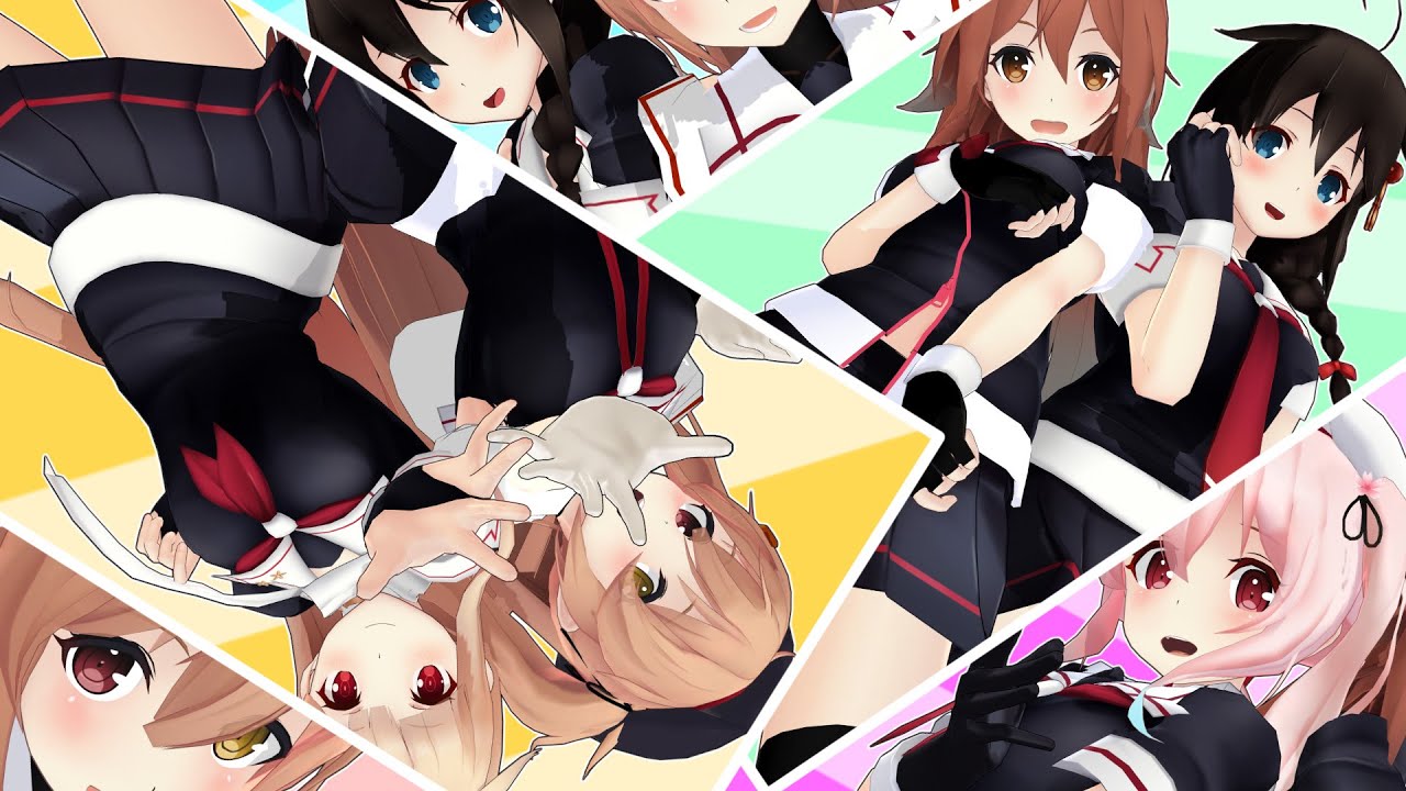 【MMD艦これ】白露型姉妹でオツキミリサイタル