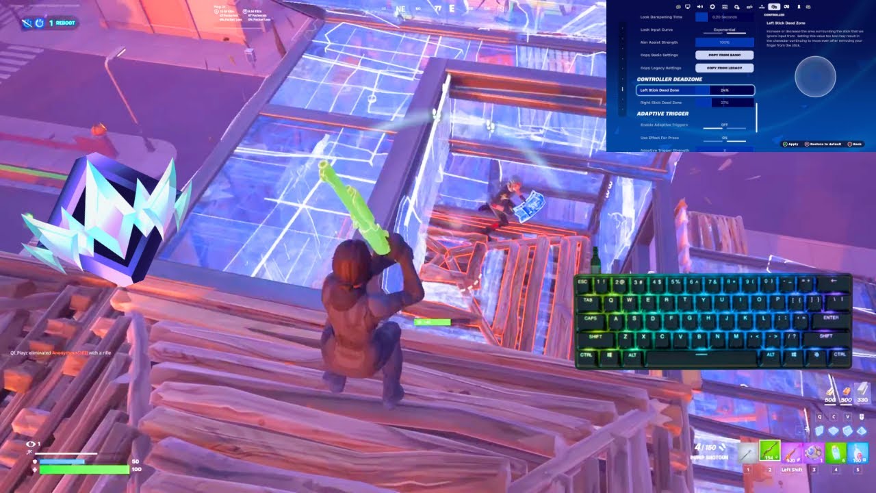 Fortnite Unreal Ranked Reload On PS5 |Keyboard & Mouse Gameplay | 120 FPS | 4K