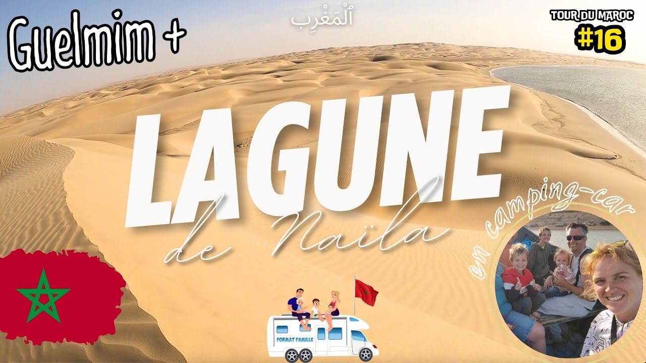 Lagune de Naila - Plage blanche 🇲🇦  : le d&eacute;cor de r&ecirc;ve un d&eacute;sert dans l'oc&eacute;an 😲 Maroc en camping car
