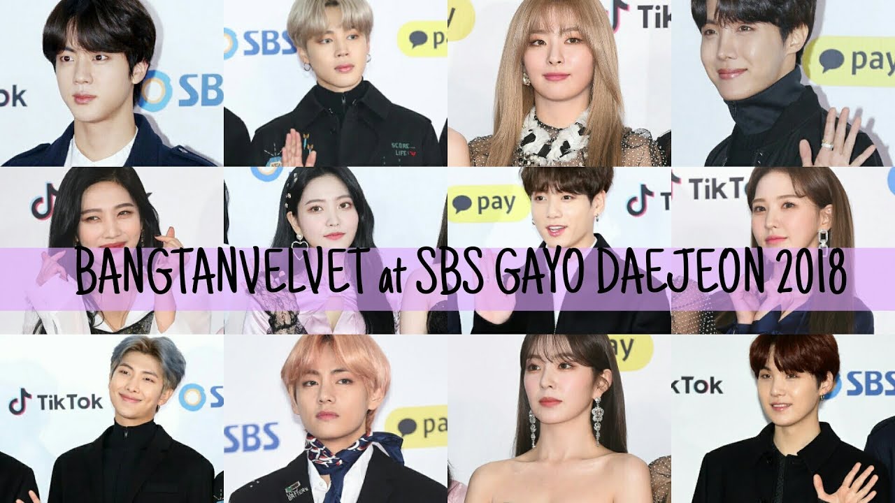 BangtanVelvet (esp JungRi) | SBS Gayo Daejeon 2018 #jungri