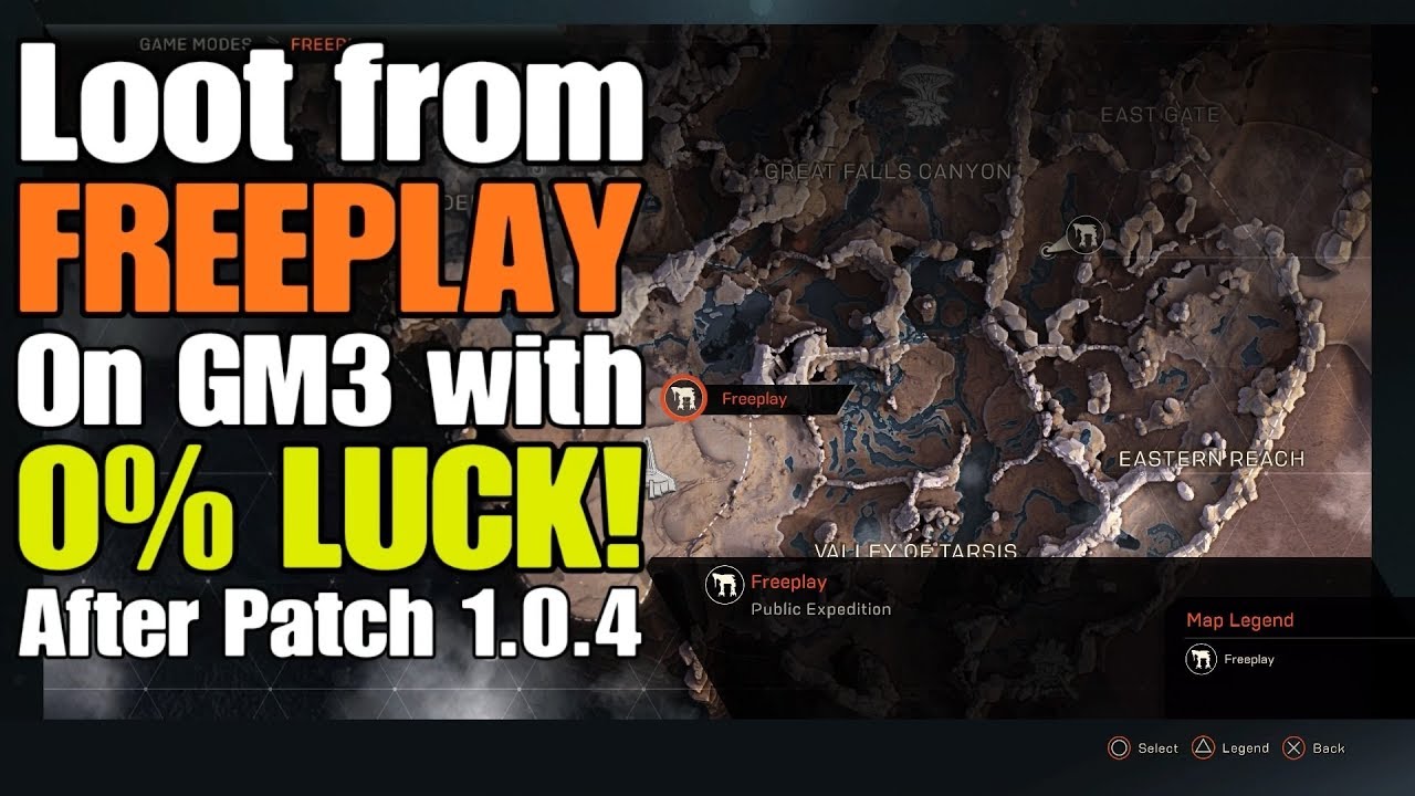 Anthem - Loot from Freeplay on GM3 with 0% LUCK! (After Patch 1.0.4)