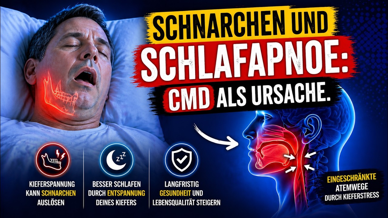 CMD, Schnarchen und Schlafapnoe  Wenn der Kiefer den Schlaf raubt