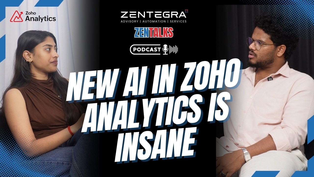Zoho Analytics AI Update Explained | AI Data Pipelines, Smart Dashboards & MCP Server (Podcast)