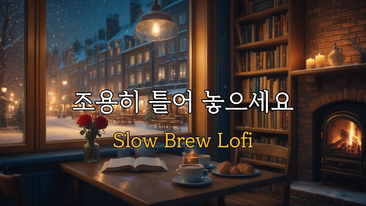 [playlist] 📚공부/독서할때 좋은 유럽 골목 감성 카페 | 집중력 높여주는 겨울 Lofi & POP | Snowy Winter Study Cafe Lofi Playlist🎧