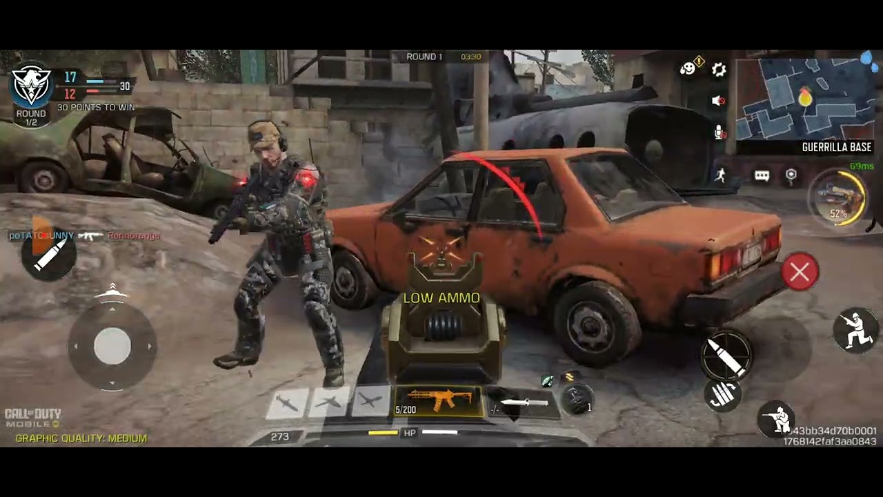 Playing Call of Duty