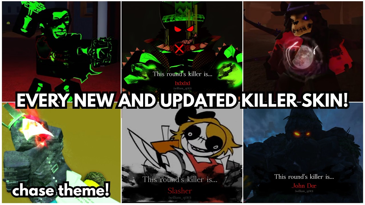 EVERY NEW AND UPDATED KILLER SKIN! (Summer Games Update) | Roblox Forsaken