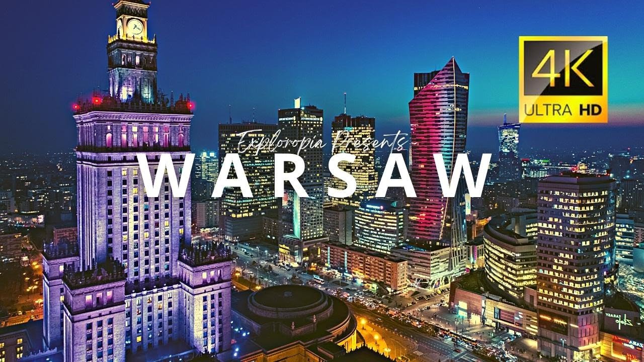 Warsaw, Poland 🇵🇱 in 4K ULTRA HD 60FPS Video by Drone