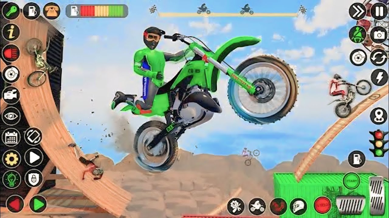 Top 🤠 Stunt bike game|| bike games|| Max Gaming 50.....