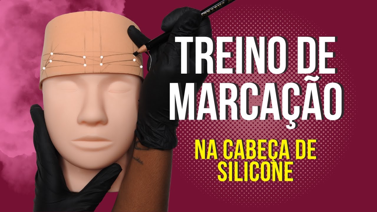 TREINO DE MARCAÇÃO NA CABEÇA DE SILICONE | DESIGN DE SOBRANCELHAS