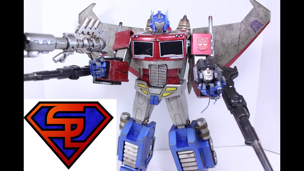 Transformers Hot Toys Optimus Prime Starscream Version Sideshow Exclusive Collectible Figure Review
