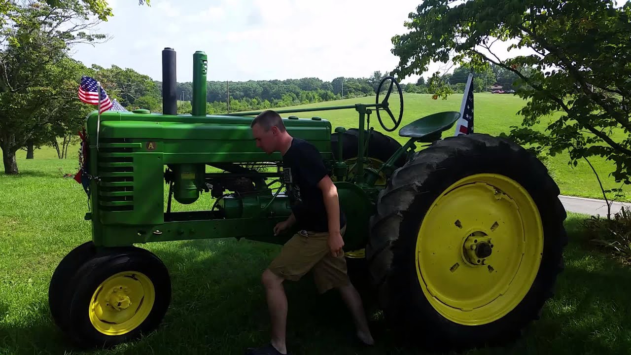 1941 John Deere A hand start