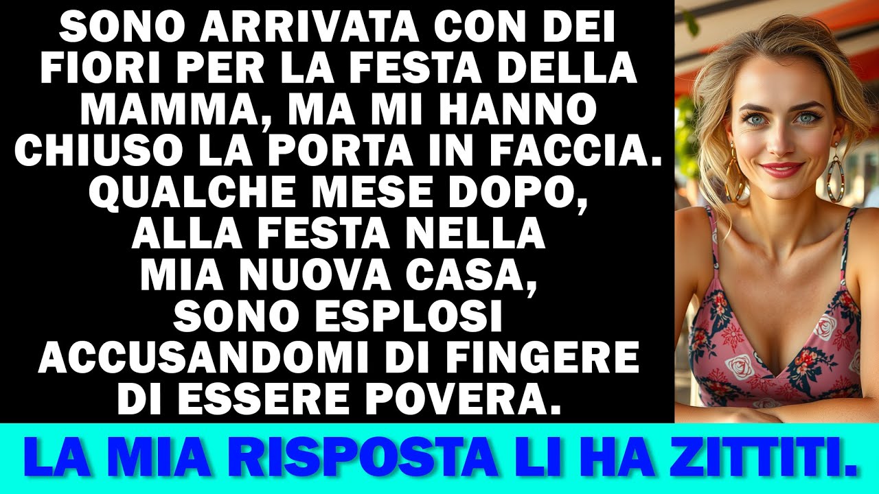 Sono venuta con fiori, ma mi hanno cacciata: “Non sei benvenuta!” Così ho comprato…