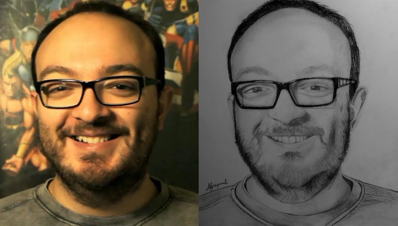 Youtubers Speed Drawing 28#: IlTizioQualunque - Ritratto a matita