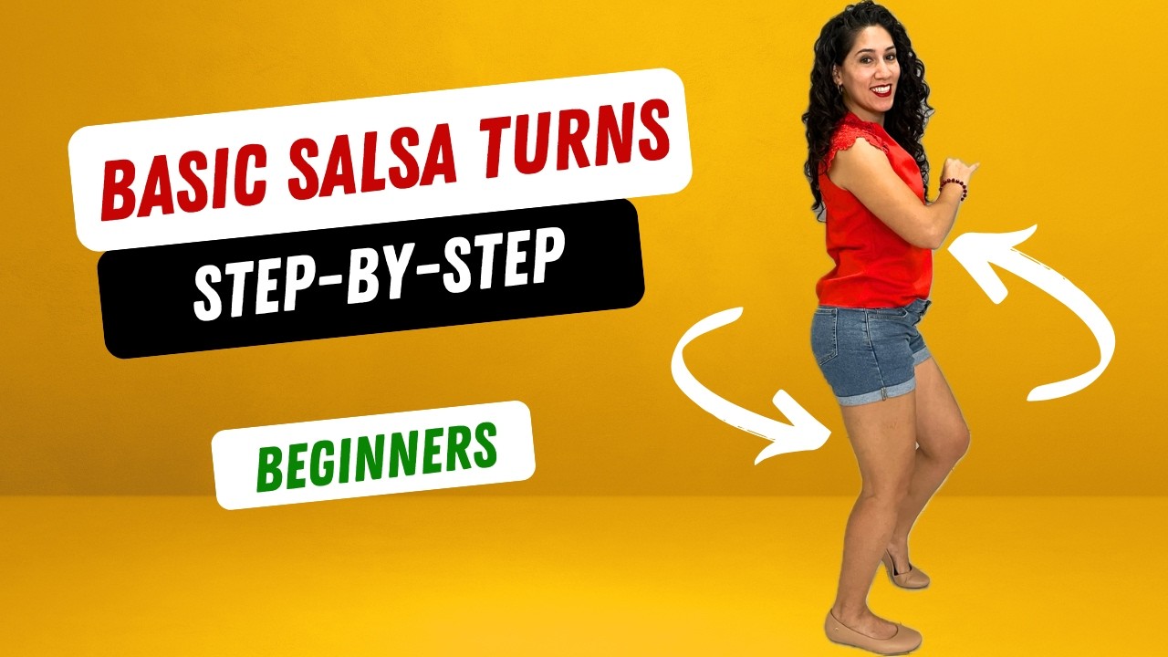 Basic Salsa Turns for BEGINNERS | Step-by-Step | Solo
