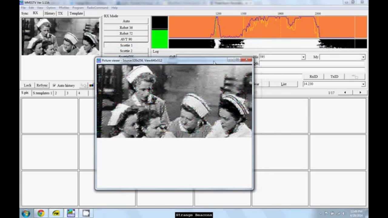 Decoding SSTV Image From Wolverine Radio Pirate Broadcast