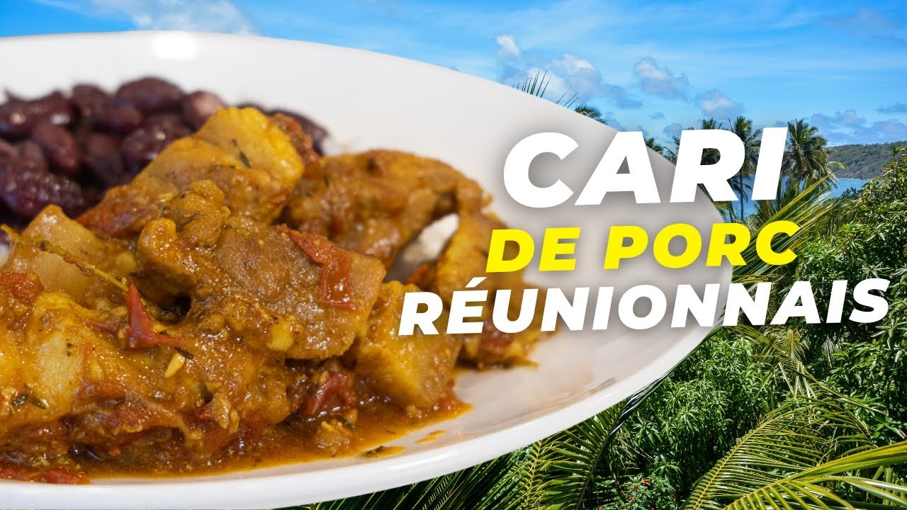 Cari de porc authentique de La R&eacute;union