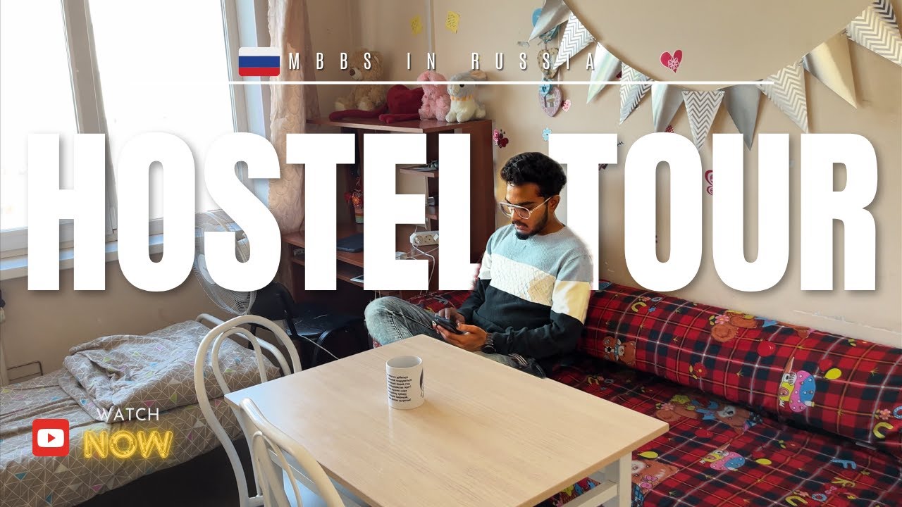 INDIAN 🇮🇳Students Hostel + room tour RUSSIA🇷🇺/ ‼️Watch it before coming abroad 🩺#mbbsinrussia #fmge