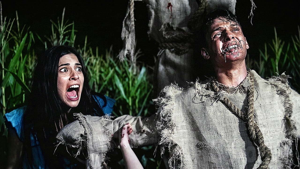 This farmer turns lost trespassers into living scarecrows | Full Movie