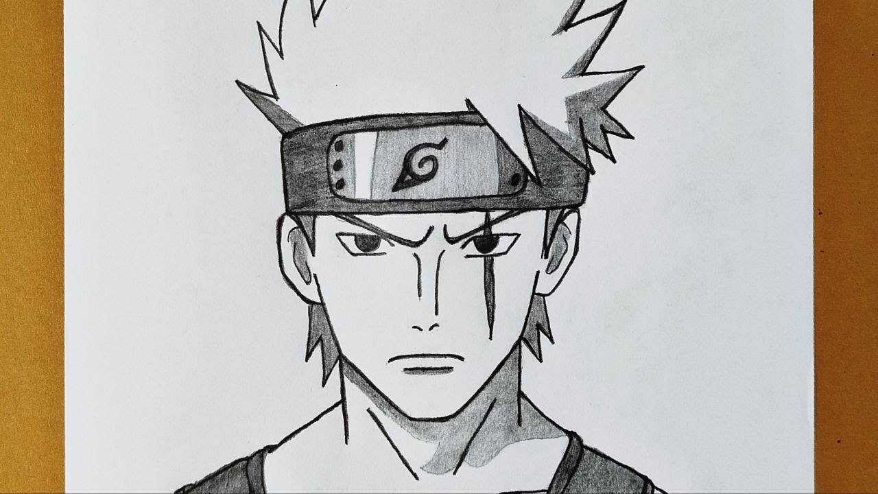 How to Draw Kakashi Hatake Without His Mask | Easy Anime Pencil Sketch | Kakashi Drawing Tutorial