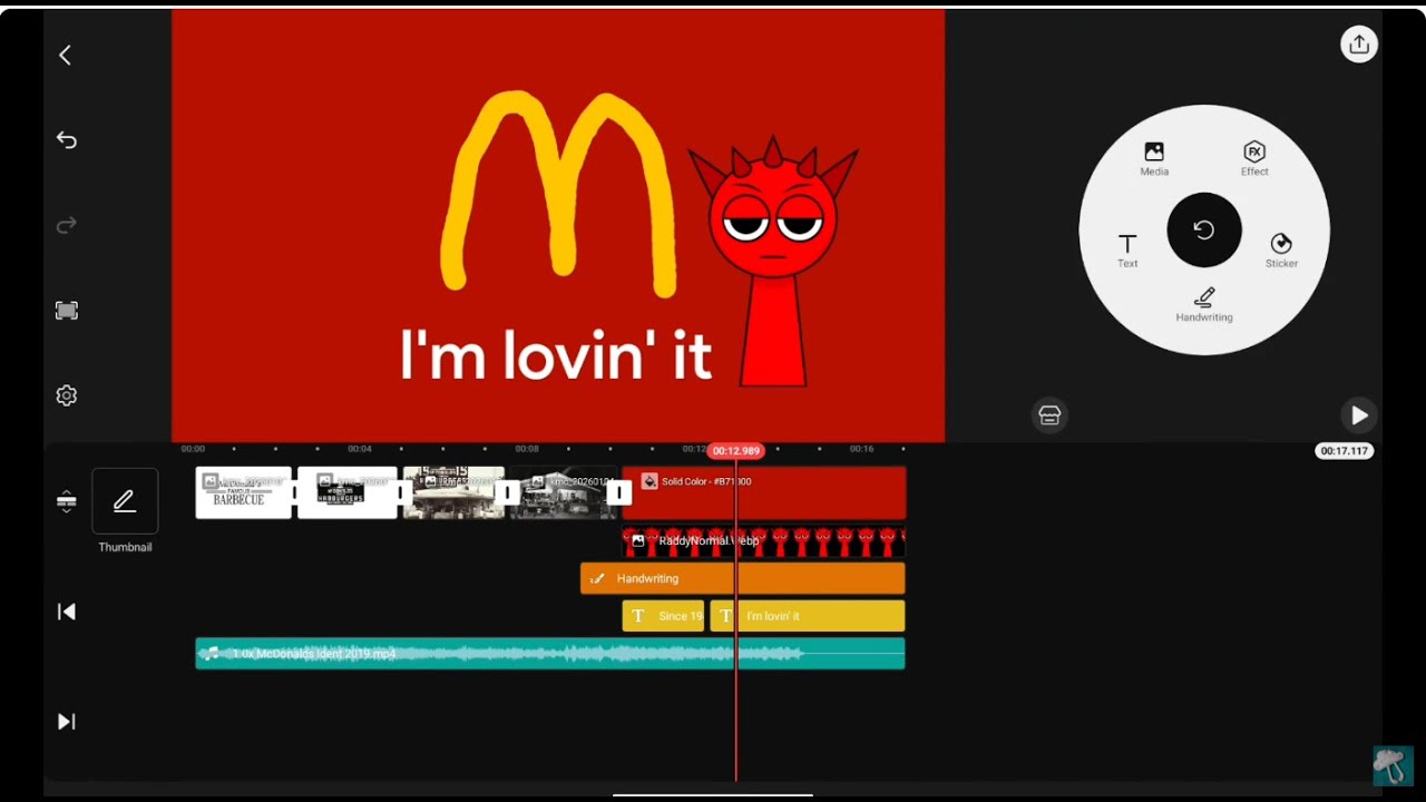 McDonald's Ident 2019 Logo Remake Kinemaster Speedrun x12.5 Speed