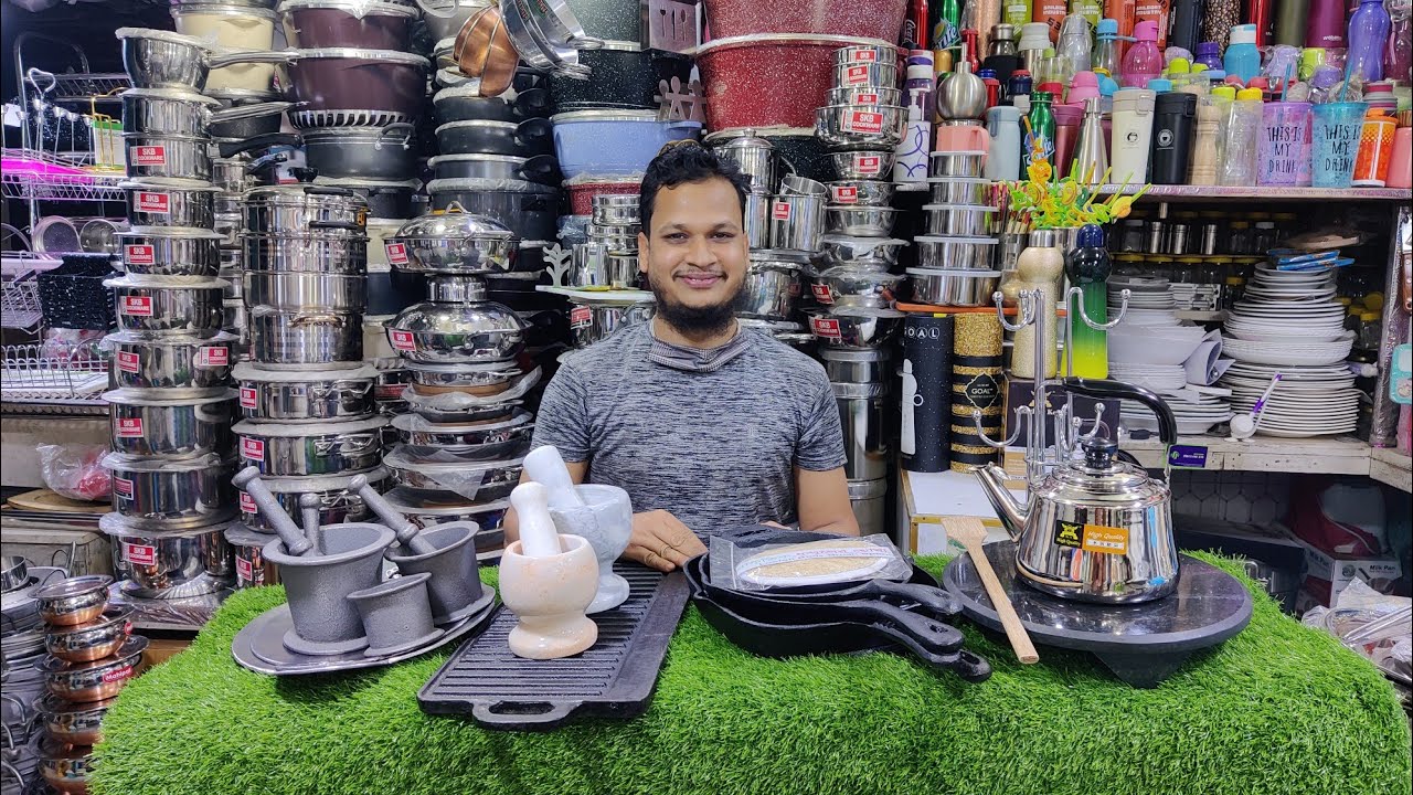 জানুন,হামানদিস্তা,কাস্ট আয়রনের তাওয়া,গ্রীল প্যান,ফ্রাইংপ্যান,মার্বেলের পিড়ি,SS ক্যাটলি ইত্যাদির দাম