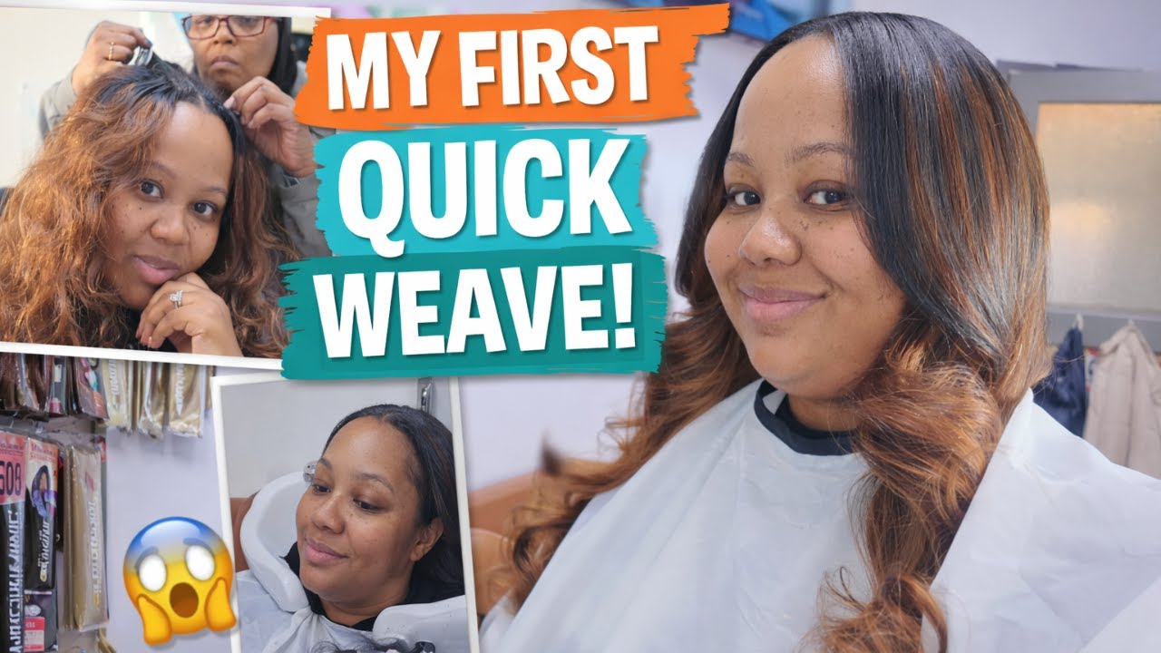 Наконец-то я сделала свою первую плетеную косу в технике Quickweave!!