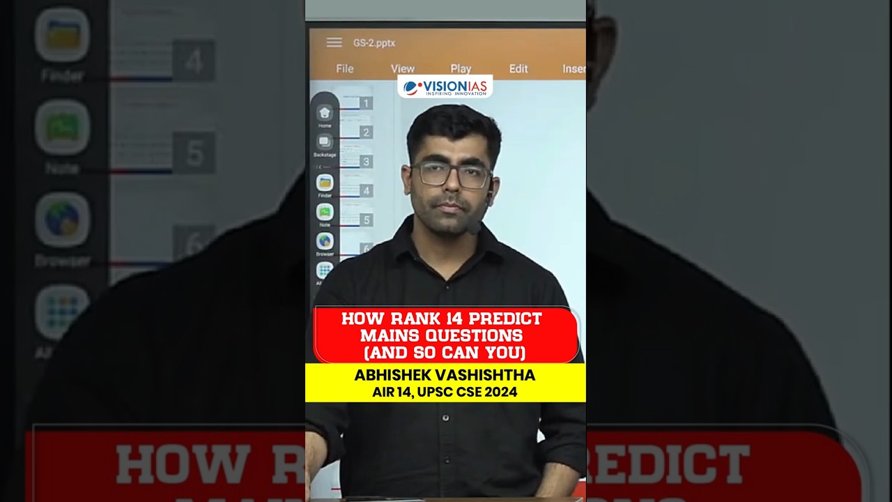 How Rank 14 Predict Mains Questions and So Can You | UPSC Mains 2025 | Vision IAS