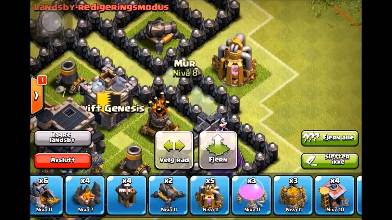 CoC - TH8 Southern Teaser Trophy/Clan Wars Base Design (2014)