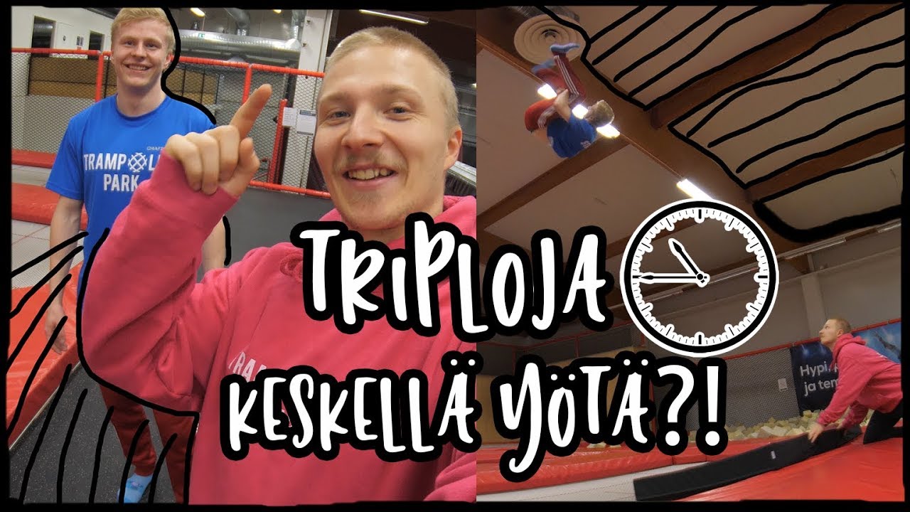 TRIPLOJA KESKELLÄ YÖTÄ - Trampolin Park Jyväskylä