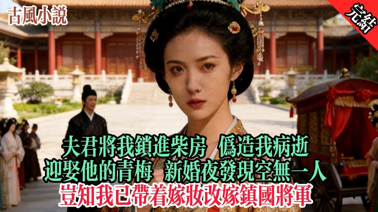 【完結爽文】夫君将我锁进柴房，伪造我病逝的文书，风光迎娶他的青梅。新婚夜他发现柴房空无一人，疯魔似的搜遍全城，岂知我已带着嫁妆改嫁镇国将军