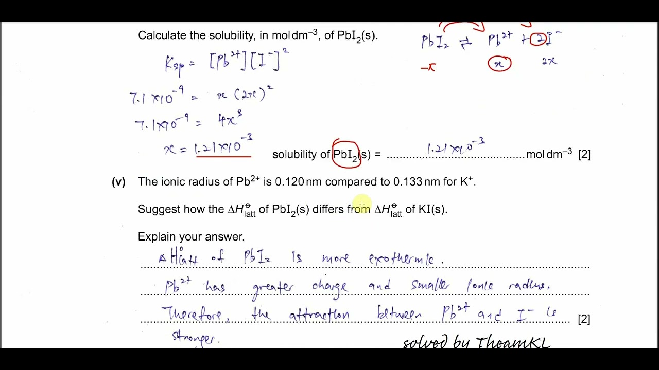9701/42/F/M/24/Q1 Cambridge International A Level Chemistry 9701 February/March 2024 Paper 42 Q1
