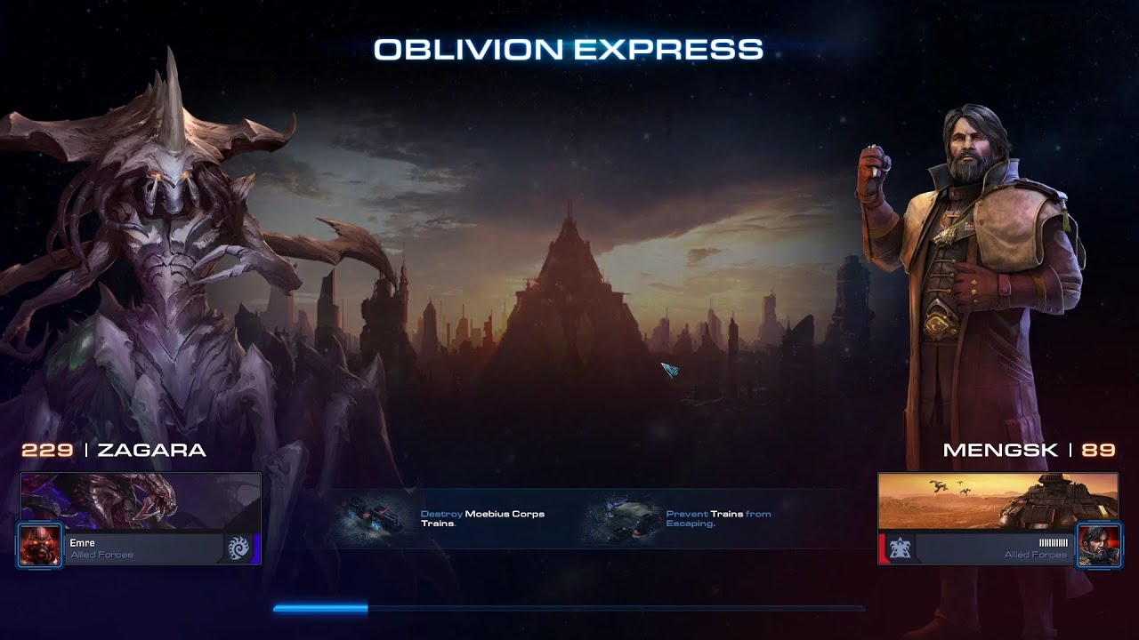 StarCraft 2 – Zagara & Mengsk vs Oblivion Express (Brutal Difficulty) 🚂🔥