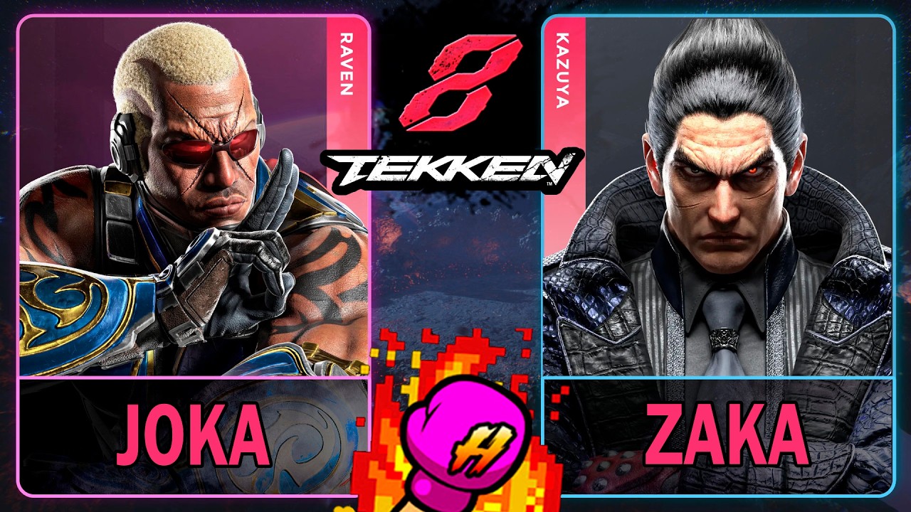 Tekken 8 Joka (RAVEN) VS Zaka (KAZUYA)🥊 鉄拳8🥊4K 60ᶠᵖˢ🥊T8🥊TK8 #tekken