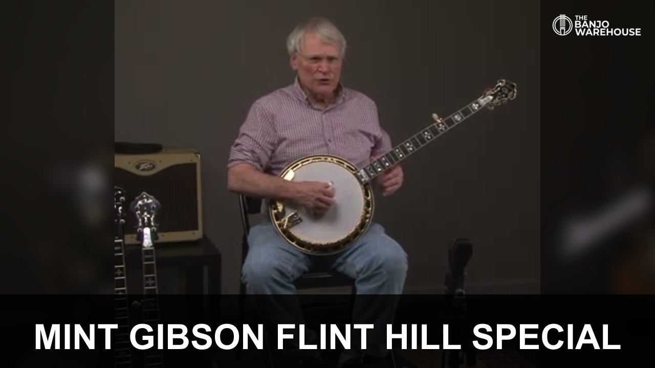 MINT Gibson Flint Hill Special Gold Engraved Scruggs signature $7499 BANJO WAREHOUSE ATLANTA