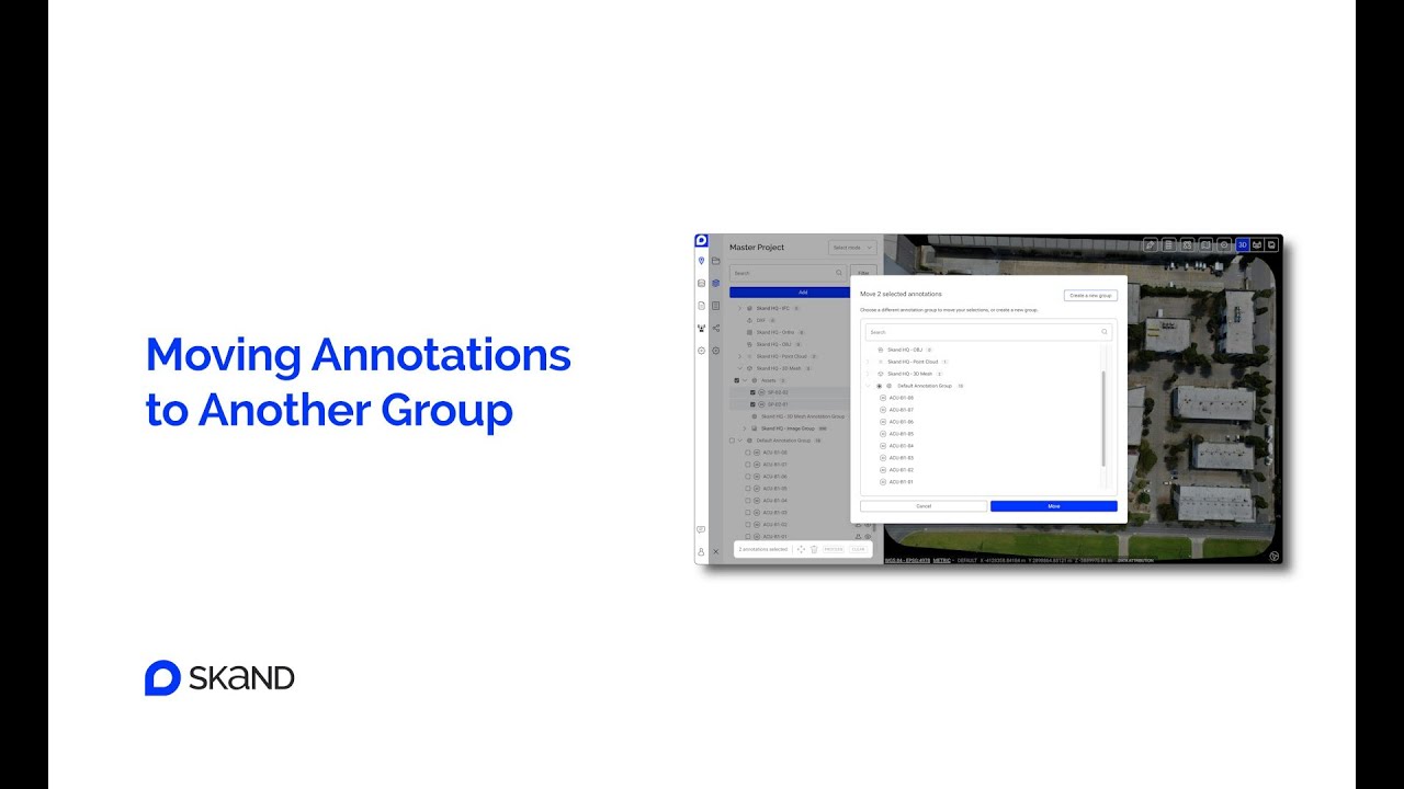 SKAND &ndash; Moving Annotations to Another Group