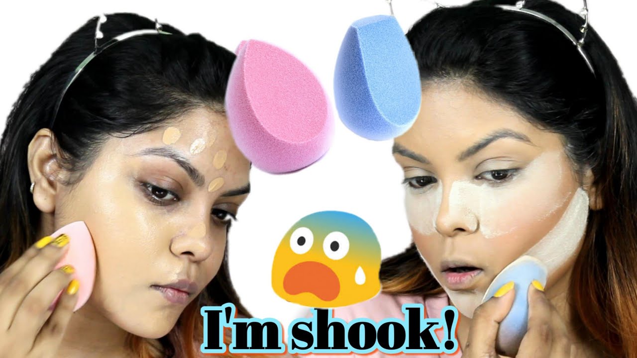 Спонж для макияжа AIRBRUSH?? Praush Microfiber Fuzzy Velvet Beauty Sponge | КАЛЬКУТТА, ИНДИЯ