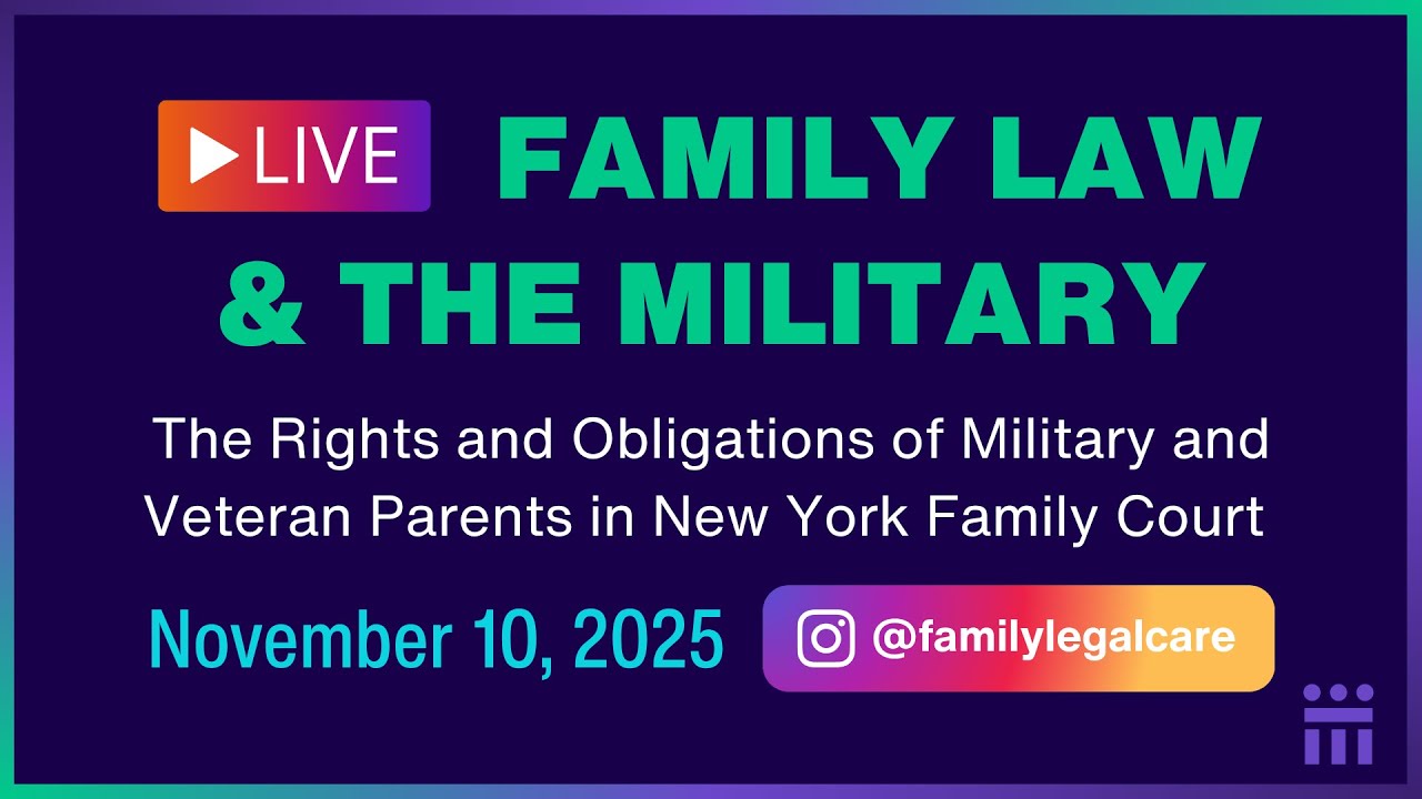 Instagram Live Ask Me Anything: Family Law and the Military