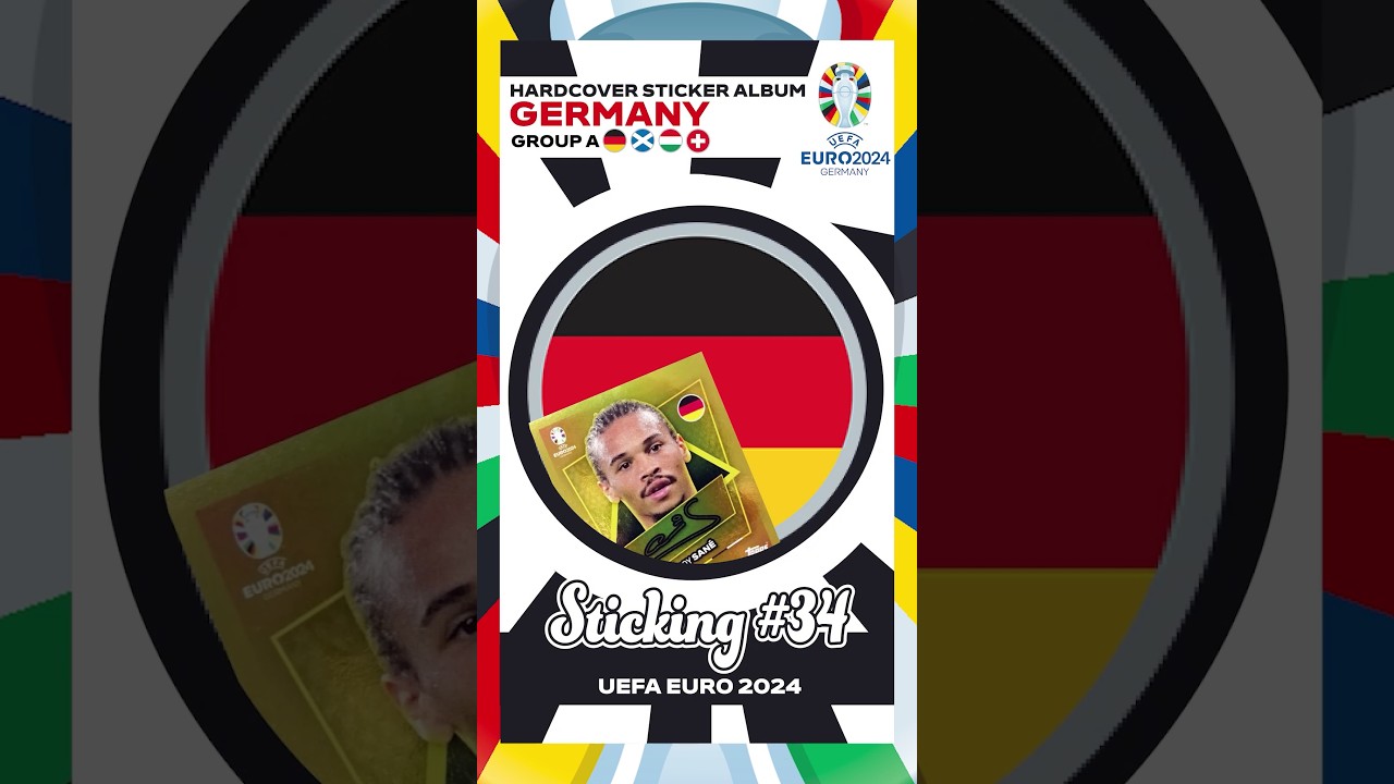 Sticking GERMANY 🇩🇪 TOPPS Stickers UEFA EURO 2024 🇩🇪 #topps #uefaeuro2024 #deutschland #berlin