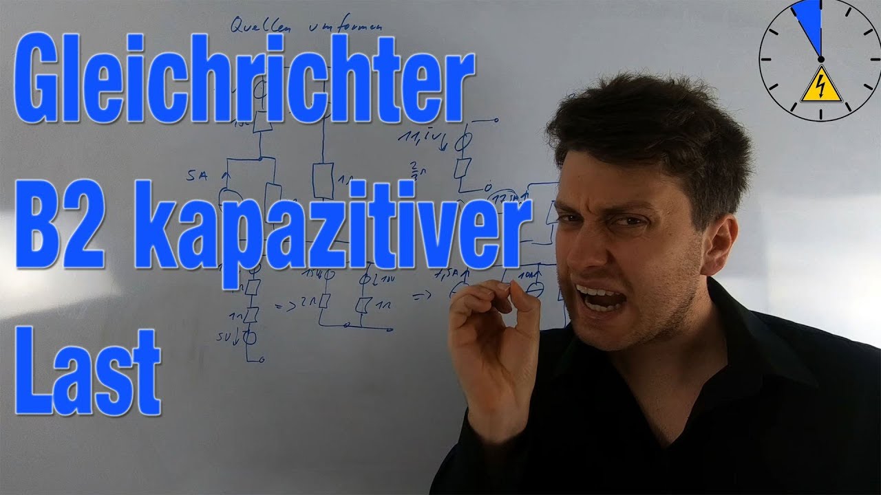 B2 Schaltung mit kapazitiver Last Spannung Strom Gleichrichter