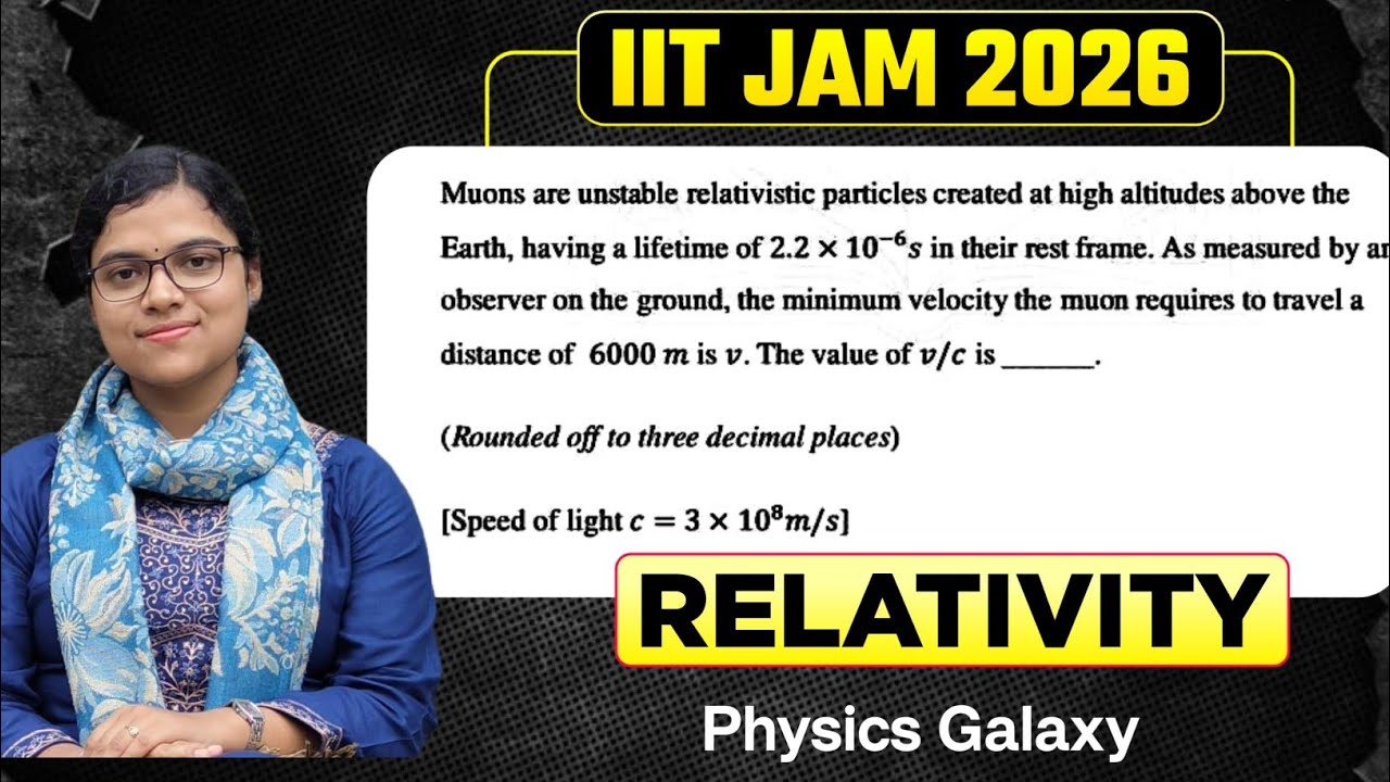 IIT JAM 2026  Physics Solution||Relativity @physicsgalaxy1537 #iitjam #iitjam2026 #gate #jest #cuet 