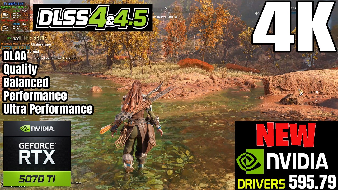New NVIDIA 595.79 Drivers - RTX 5070 Ti - Horizon Forbidden West - 4K MAX - DLSS 4 & DLSS 4.5