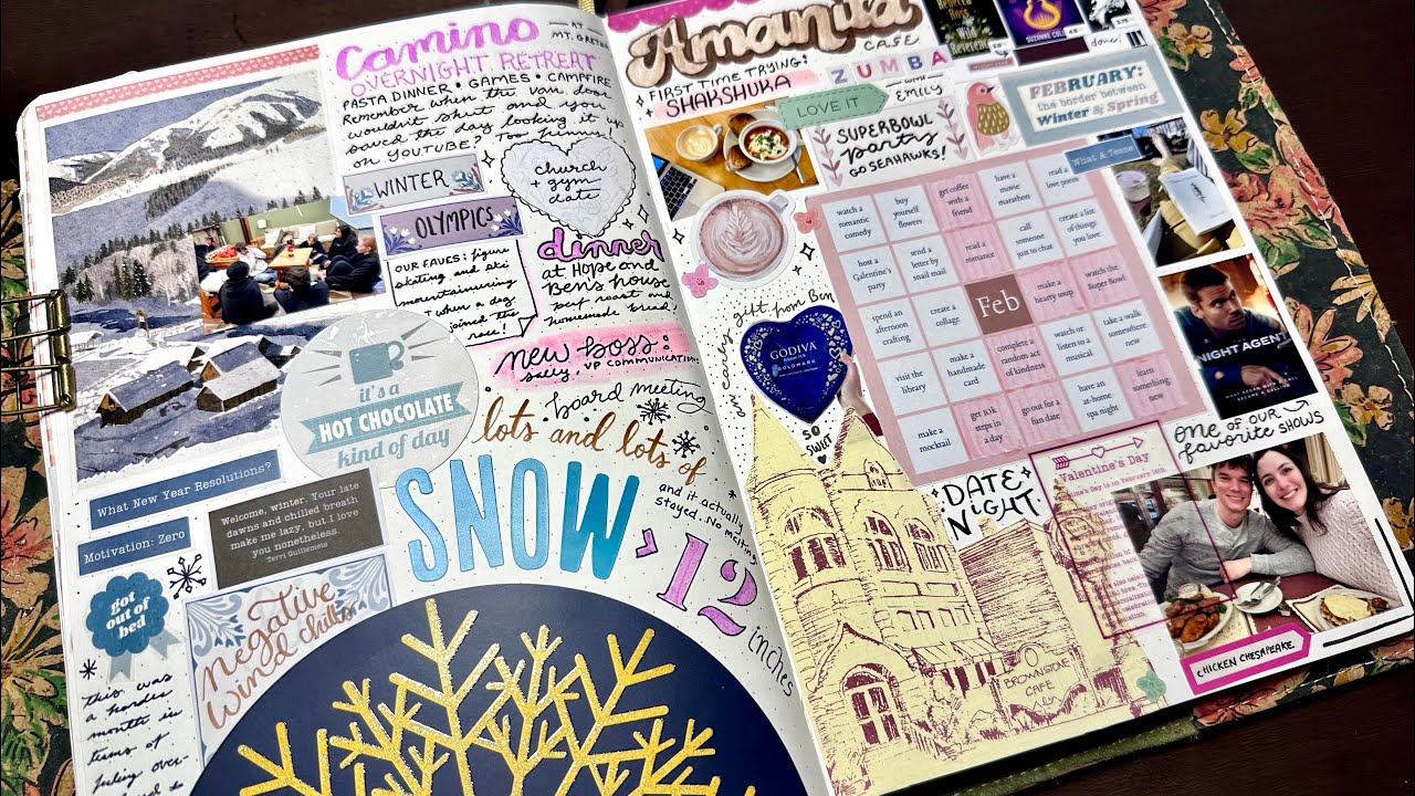 Monthly Journal With Me! ✨FEBRUARY 2026 Month in Review #monthlyjournalingclub