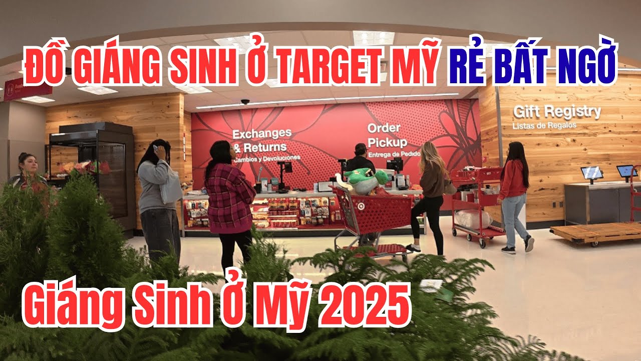 Đi Chợ Target Mùa Noel Ở Mỹ - Người Dân Mỹ Thi Nhau Mua Quà Giáng Sinh Giá Rẻ Bất Ngờ