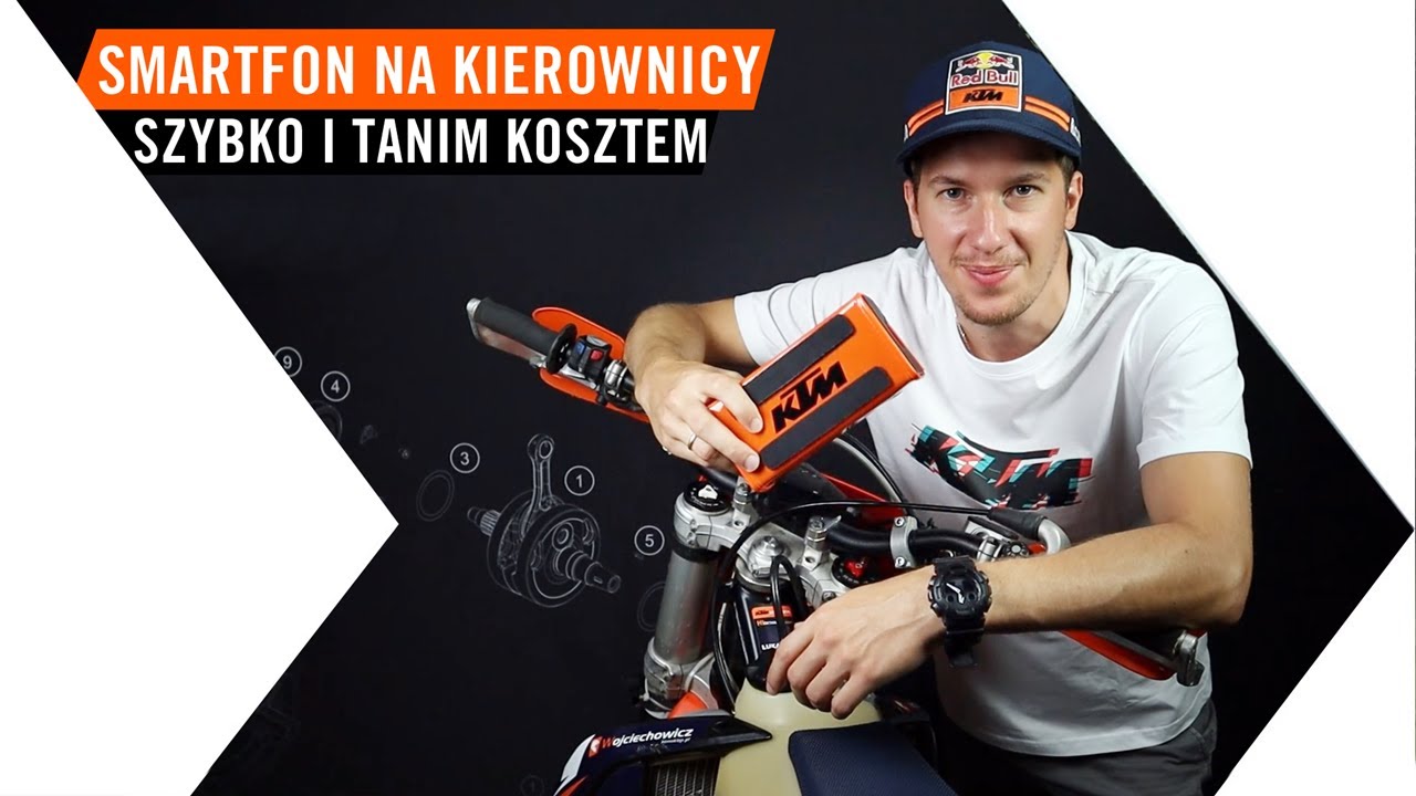 Prosty i tani spos&oacute;b na montaż smartfona na kierownicy KTM SX / EXC / SMC-R / ENDURO R