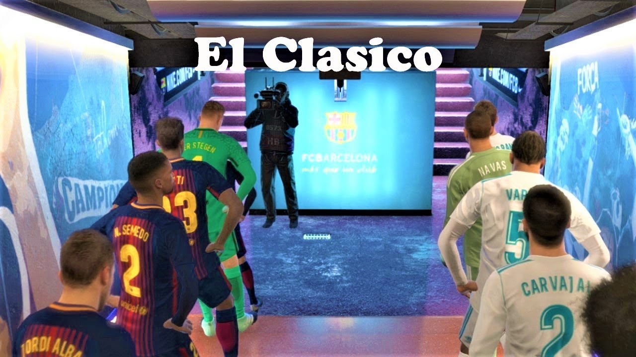PES 2018 | Barcelona vs Real Madrid | El Clasico | Gameplay PC