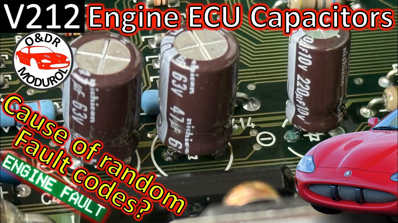 Jaguar XK8 Engine Fault, Ignition Malfunction? Fix with ECU/ECM Capacitor Repair. XKR X100 Modurol