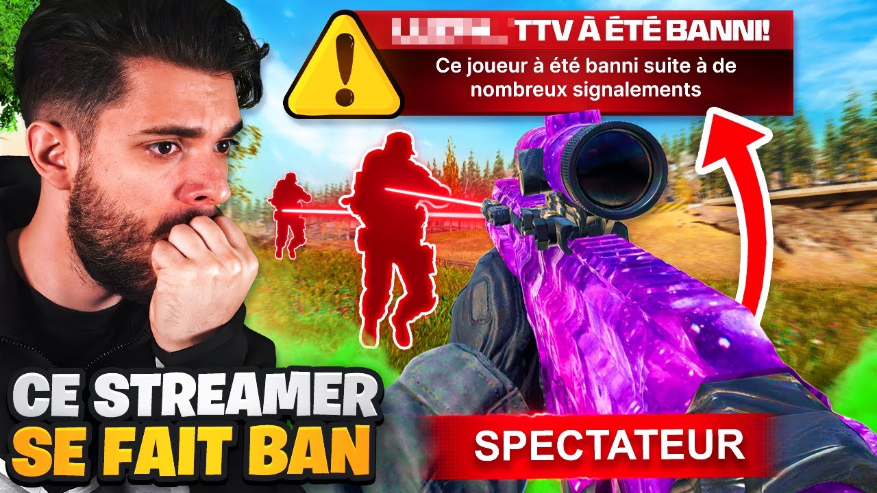 JE SPEC UN STREAMEUR qui se fait BAN pour CHEAT sur WARZONE